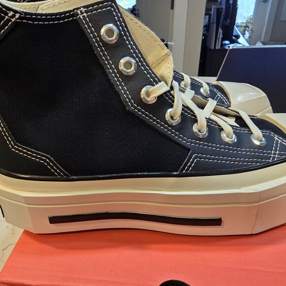 Converse Chuck 70 De Luxe Squared 'Black' - A06435C Womens Size 7 Shoes NEW - Picture 6 of 10